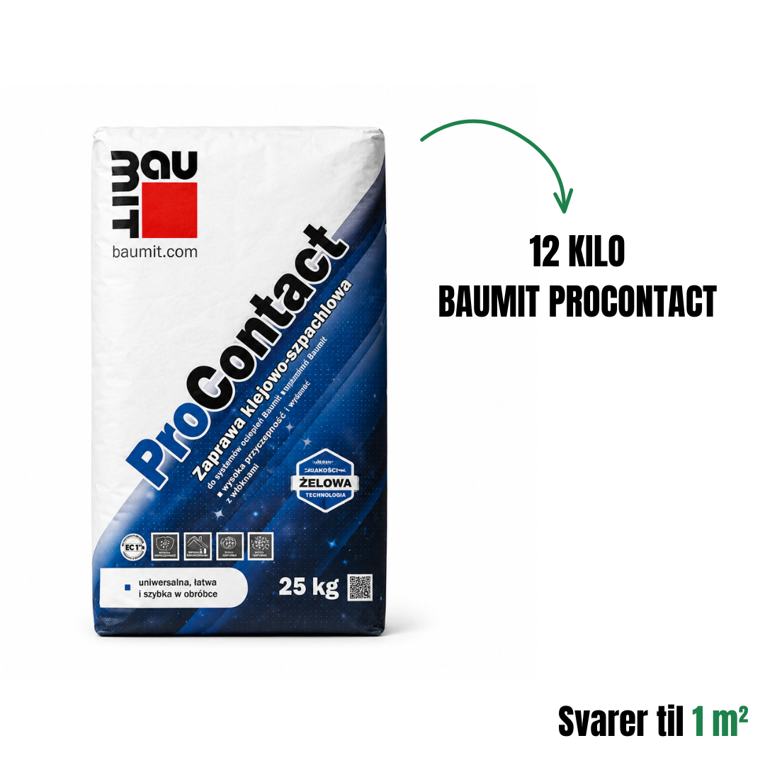 Paroc Facadeisolerings pakke med alle produkter 100 mm