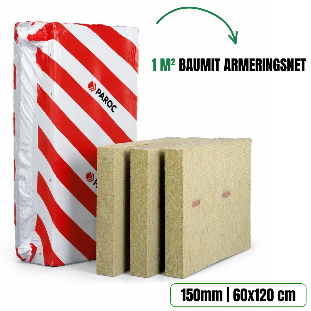 Paroc Facadeisolerings pakke med alle produkter 150 mm